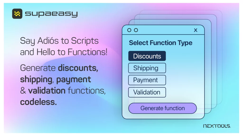 How to generate a Delivery Function with SupaEasy